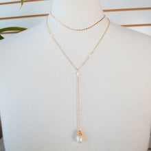 Load image into Gallery viewer, Double Layered Long Drop Necklace
