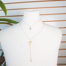 Load image into Gallery viewer, Double Layered Long Drop Necklace
